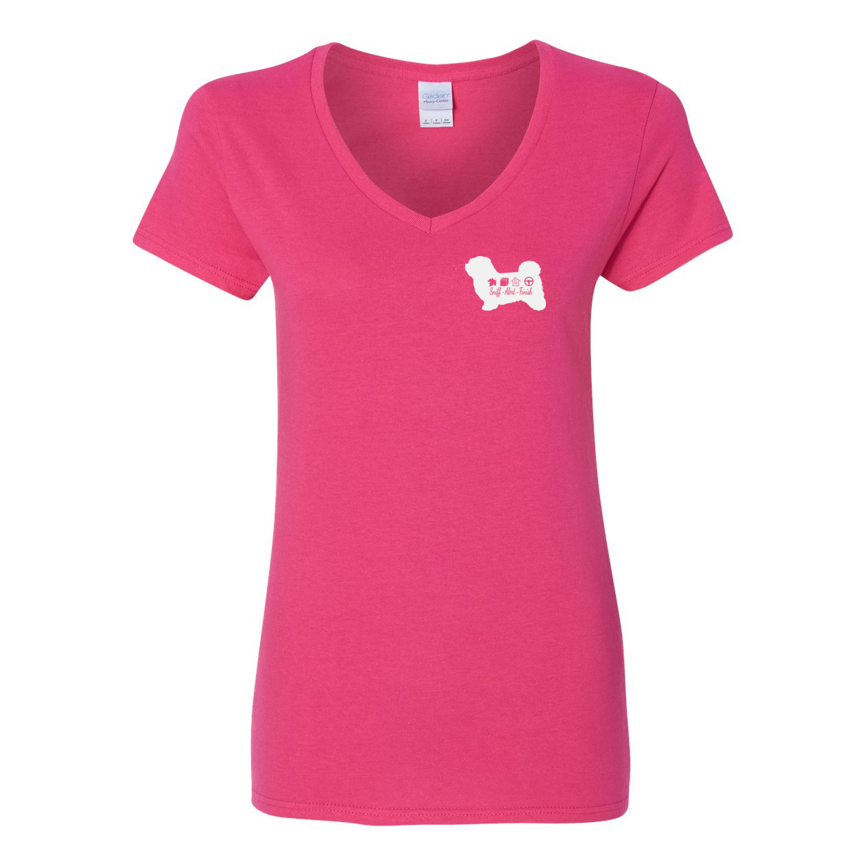 Havanese Scent F/B Women's V-Neck T-Shirt