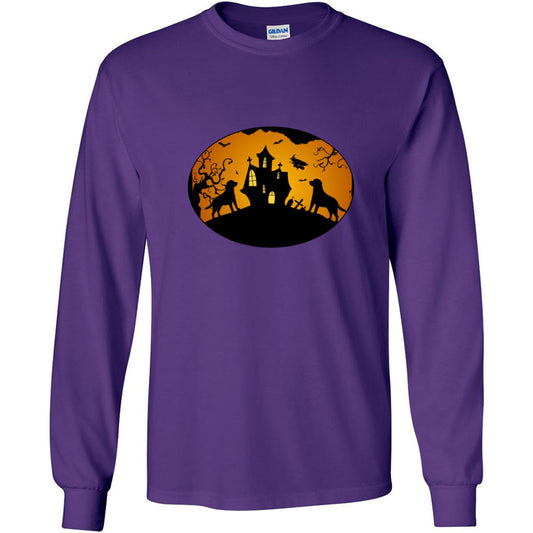 Labrador Halloween Gildan Ultra Cotton Long Sleeve T-Shirt