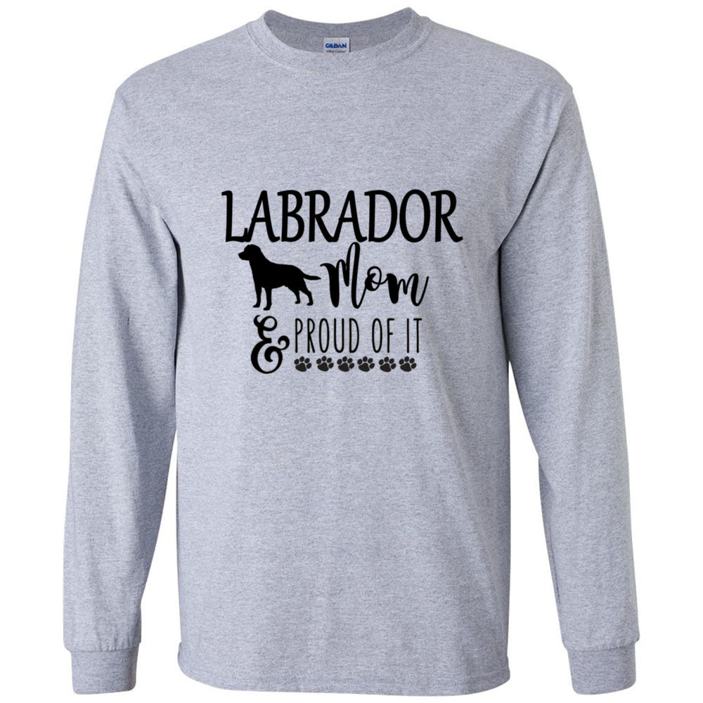 Labrador Proud of It (Mom) Gildan LS