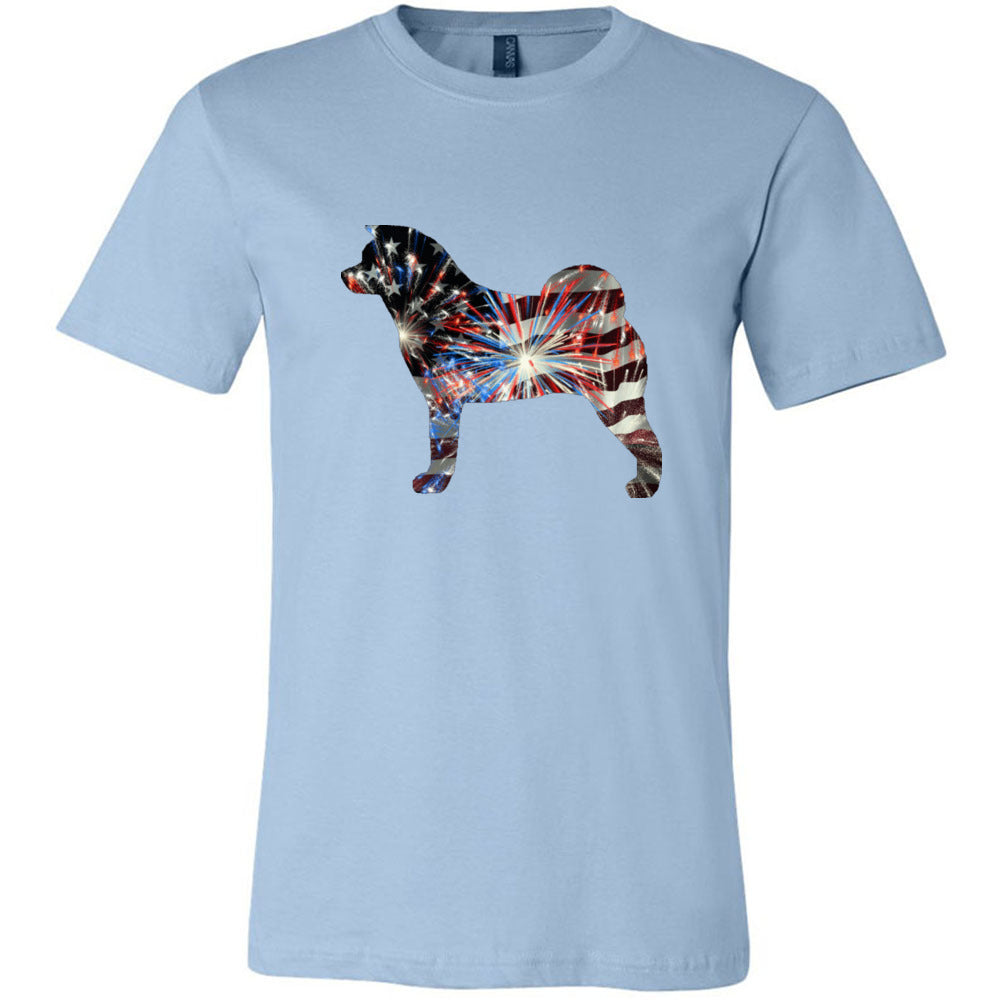 Patriotic Akita Unisex Short Sleeve Jersey Tee