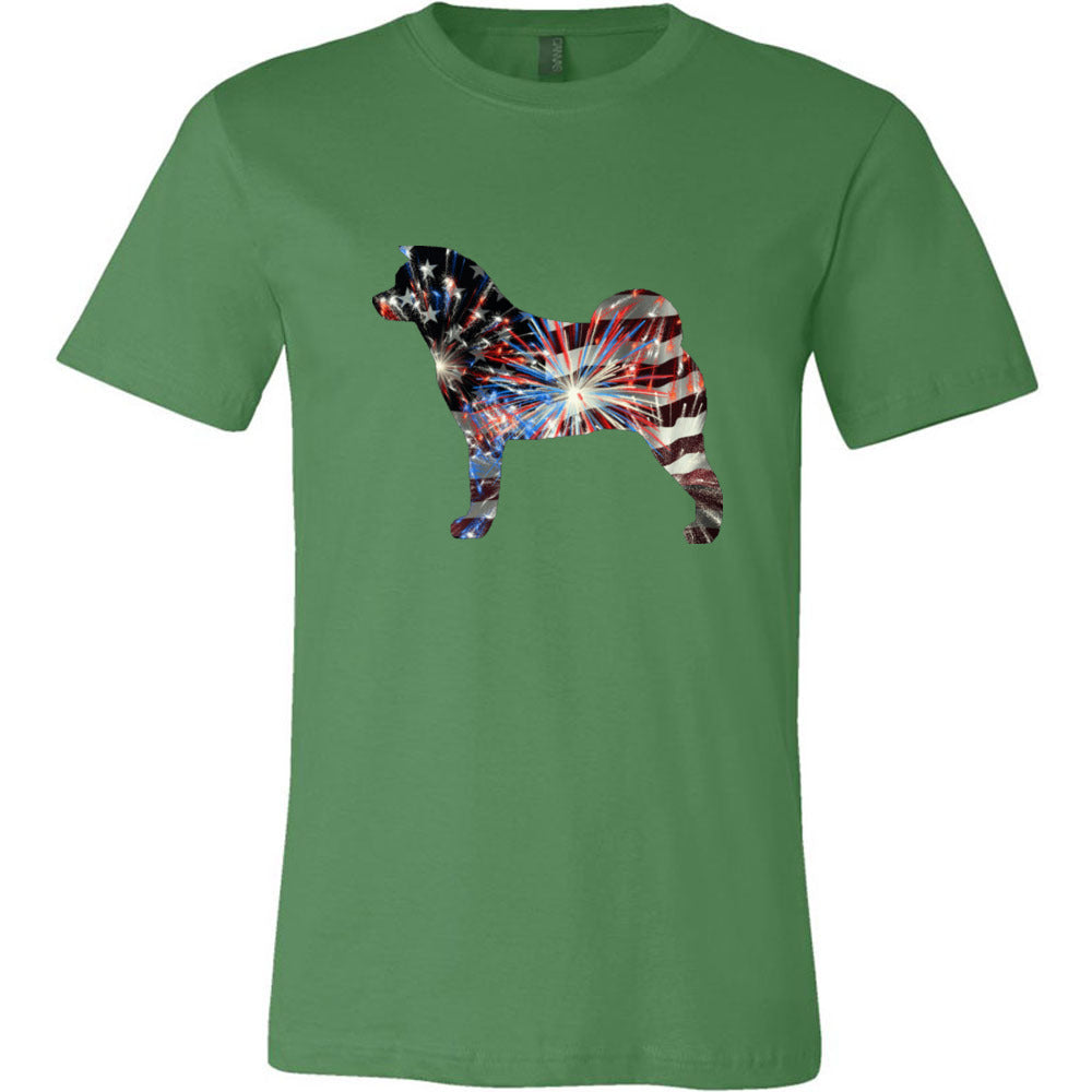 Patriotic Akita Unisex Short Sleeve Jersey Tee