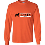 Akita Dad Black Ultra Cotton Long Sleeve T-Shirt