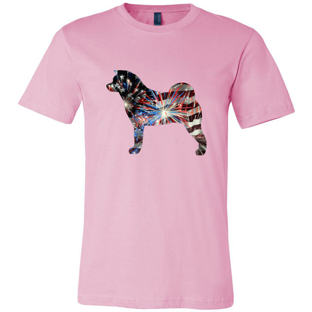 Patriotic Akita Unisex Short Sleeve Jersey Tee