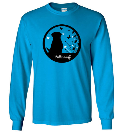 Bullmastiff Flowers Long Sleeve S,M,L,XL