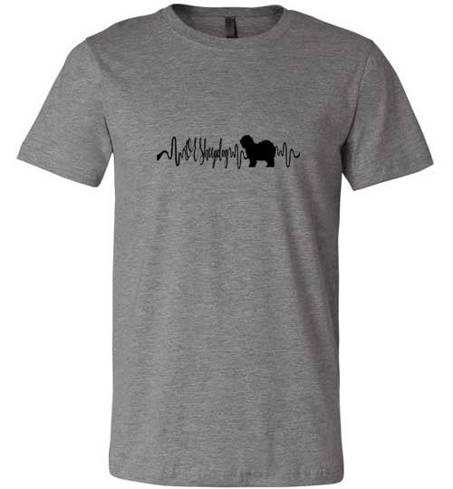 OES Heartbeat Unisex Short Sleeve Shirt Black - WagALotBowWow