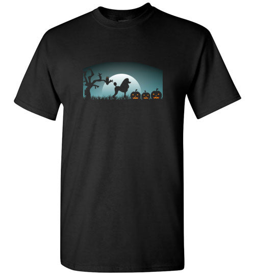 Poodle Halloween Pumpkin Scene Shirt