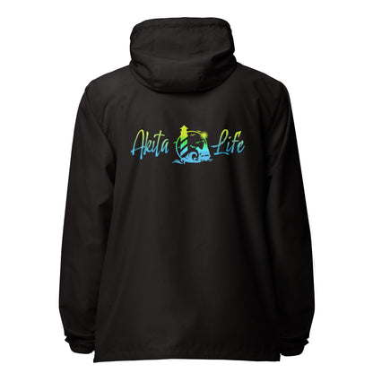 Akita Life YellowBlue Unisex lightweight zip up windbreaker