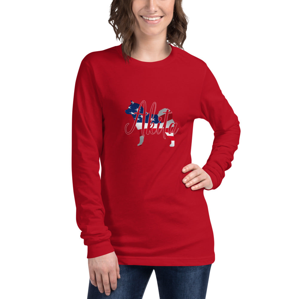 USA Akita Unisex Long Sleeve Tee