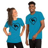 Leonberger Heart Bella + Canvas 3001 Short-Sleeve Unisex T-Shirt