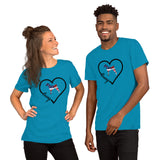 Basenji Heart USA Short-Sleeve Unisex T-Shirt