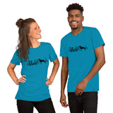 Rottweiler Heartbeat Silhouette Short-Sleeve Unisex T-Shirt