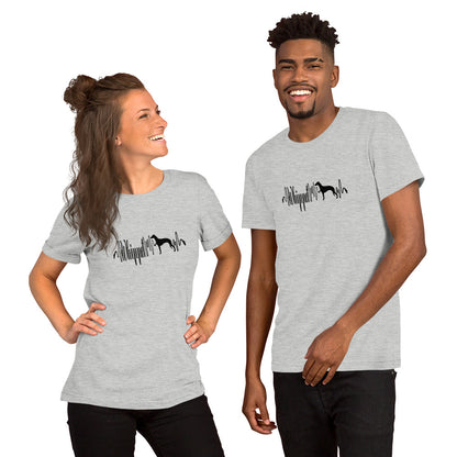 Whippet Heartbeat Short-Sleeve Unisex T-Shirt