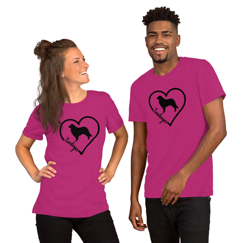 Leonberger Heart Bella + Canvas 3001 Short-Sleeve Unisex T-Shirt