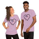 Basenji Heart USA Short-Sleeve Unisex T-Shirt