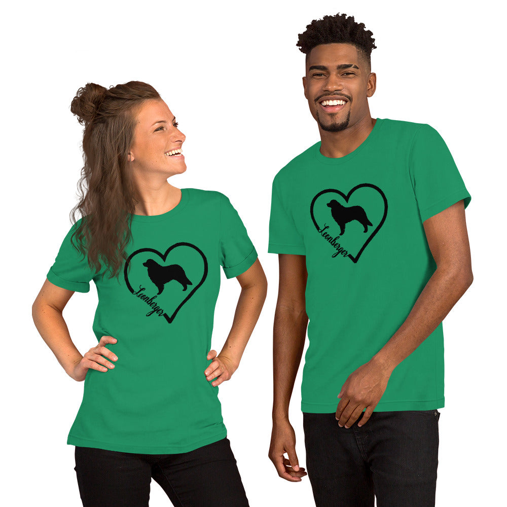 Leonberger Heart Bella + Canvas 3001 Short-Sleeve Unisex T-Shirt