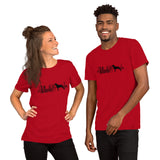 Rottweiler Heartbeat Silhouette Short-Sleeve Unisex T-Shirt