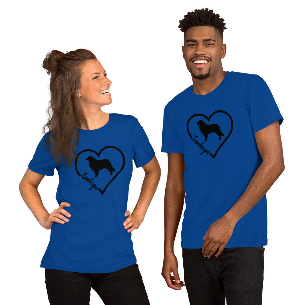 Leonberger Heart Bella + Canvas 3001 Short-Sleeve Unisex T-Shirt