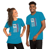 Boerboel Vertical Flag RWB Short-sleeve unisex t-shirt