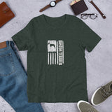 Boston Terrier Vertical Flag Short-sleeve unisex t-shirt
