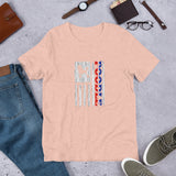 Poodle Vertical Flag RWB Short-sleeve unisex t-shirt