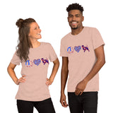 Peace Love Affenpinscher Unisex t-shirt