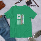 Chihuahua Vertical Flag RWB Short-sleeve unisex t-shirt