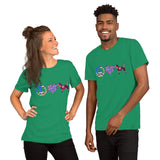 Peace Love Bloodhound Unisex t-shirt